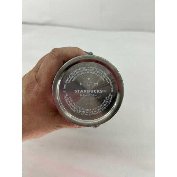 Starbucks Winter 2023 Christmas Immersive Floral Stainless Steel Tumbler 24ozNWT - Picture 7 of 9